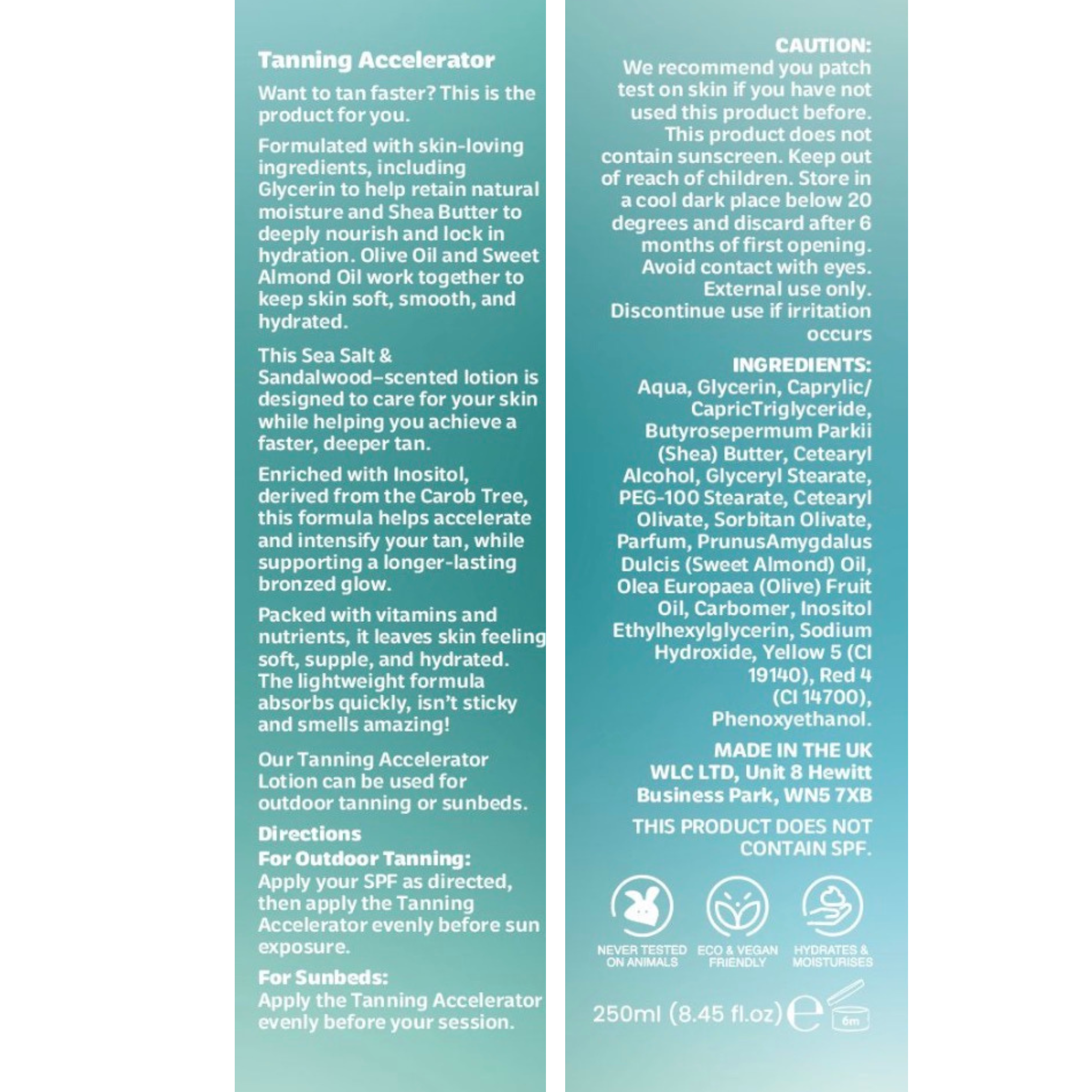 Solea Studio Tanning Accelerator - So Sea-Salt & Sandalwood - 250ml